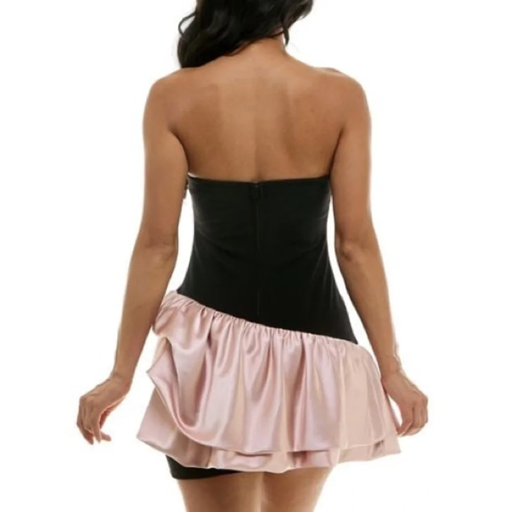 NWT City Studio Strapless Ruffle Dress - Picture 2 of 9